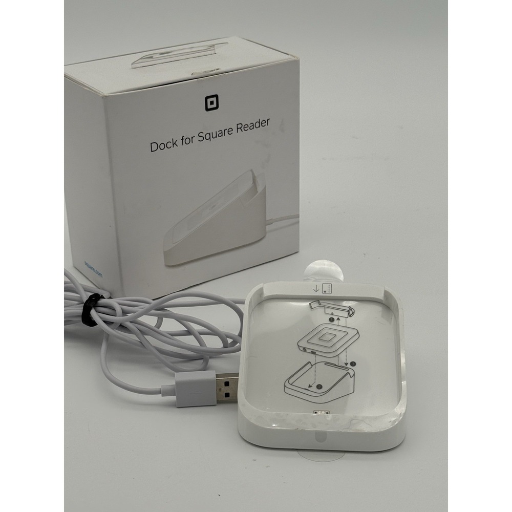 Square Dock for Square Reader A-SKU-0120-02 w/ Attached USB Cable Open Box